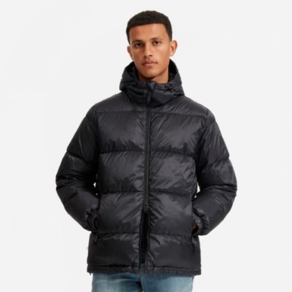 EVERLANE ReNew/Re:Down Men’s Puffer Jacket Reversible Size: XL Blue NWOT